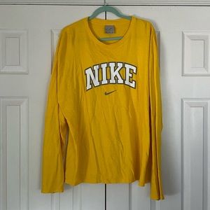 Yellow Nike Long sleeve T